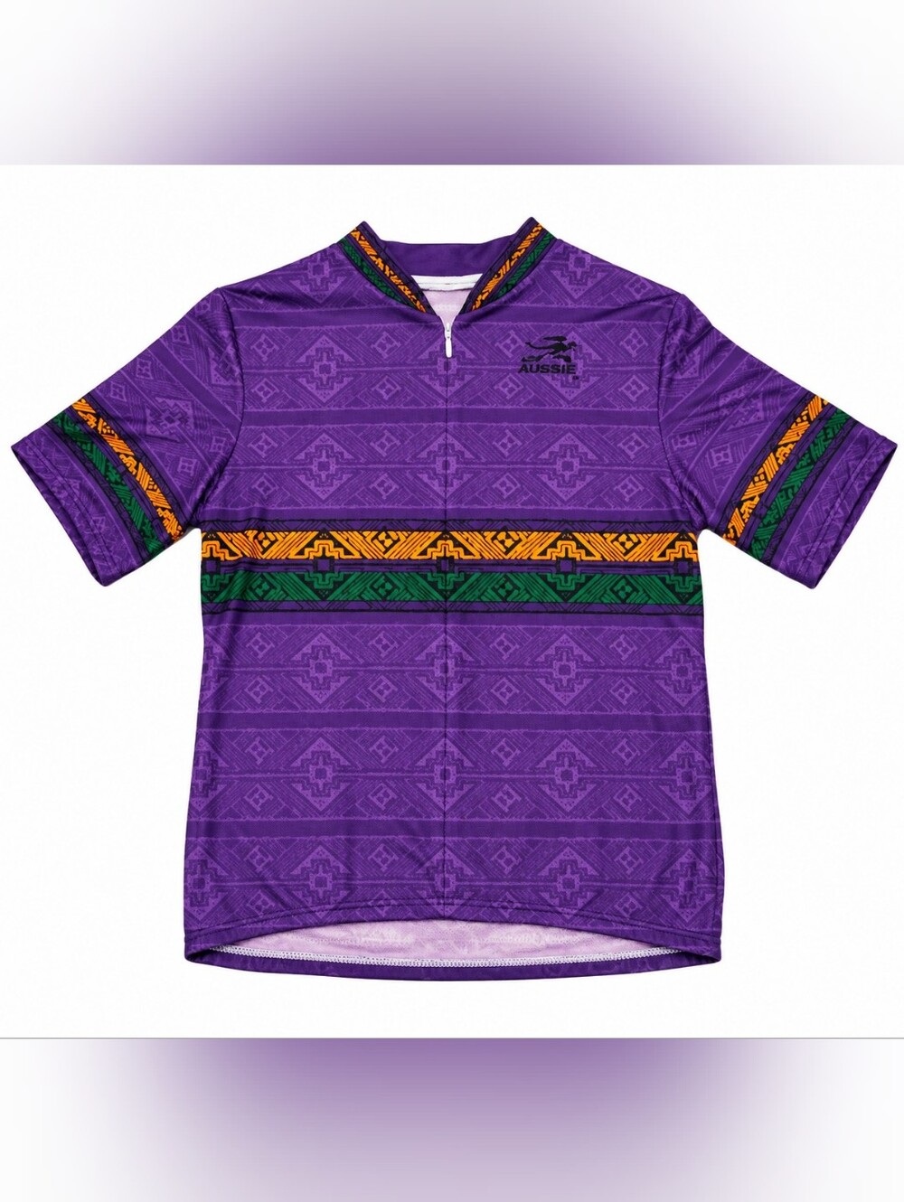 Vintage 90s Aussie Cycling Jersey Men's L 1/4 Zip 3 Pocket Retro